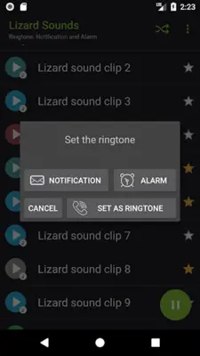 Lizard Sounds android App screenshot 0