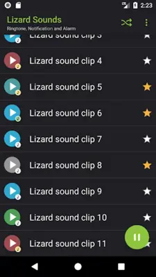 Lizard Sounds android App screenshot 1