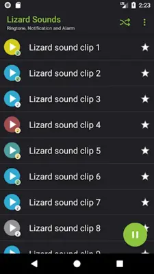 Lizard Sounds android App screenshot 2